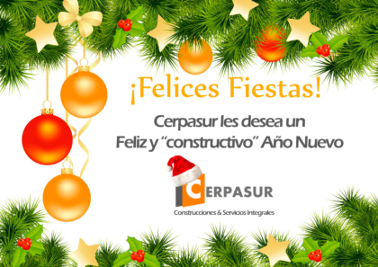 Cerpasur | Cerpasur les desea Felices Fiestas y próspero Año Nuevo